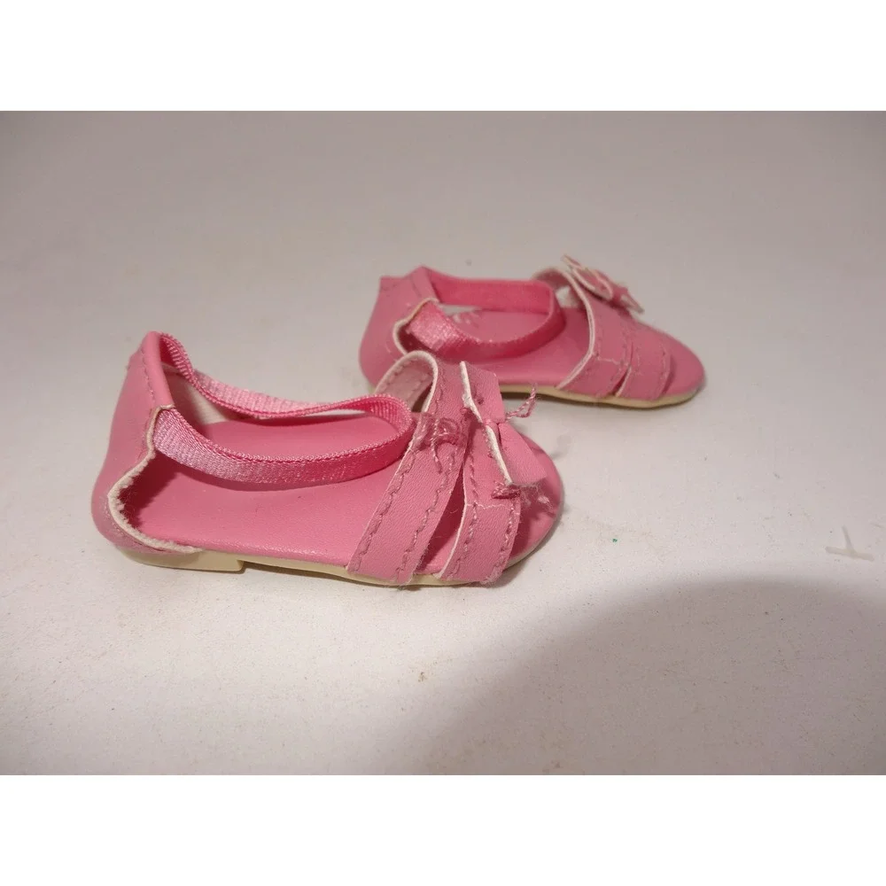 American Girl Doll Pink Love Dress Outfit with Sandals 2014-2017